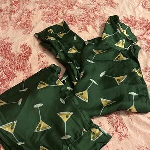 Show Me Your MuMu Olive Martini Print Pajama Set